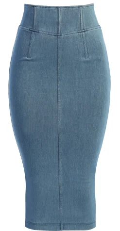 ANITA LONG DENIM SKIRT*JLUXLABEL Fashion