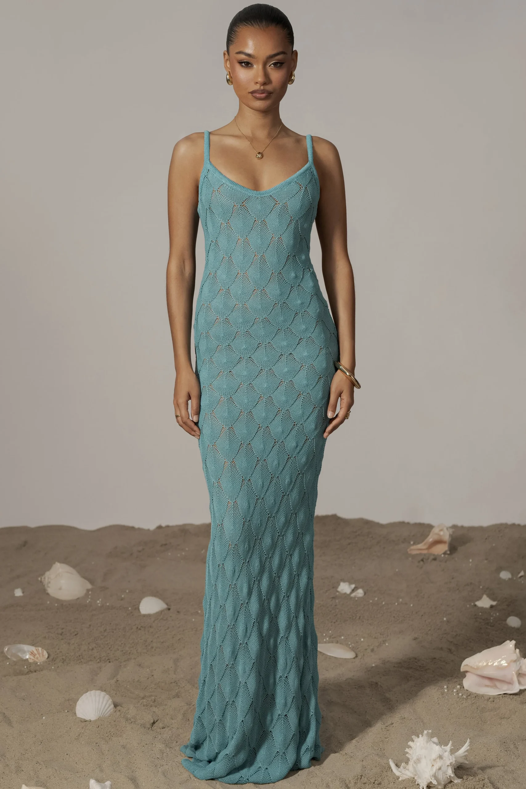 Aqua Gabriela Knit Maxi Dress*JLUXLABEL Discount