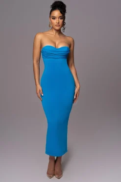 Aqua La Lune Drape Midi Dress*JLUXLABEL Hot