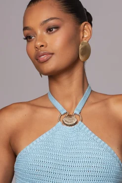 Aqua Overseas Halter Maxi Dress*JLUXLABEL Online