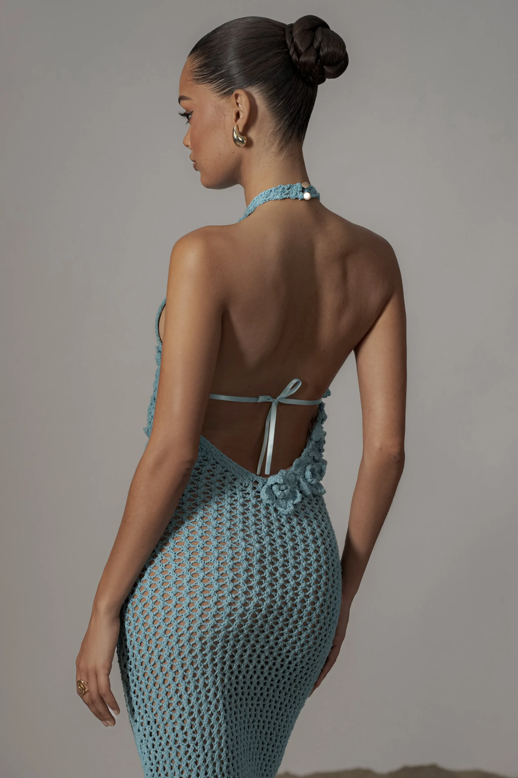 Aqua Paradise Crochet Maxi Dress*JLUXLABEL Fashion