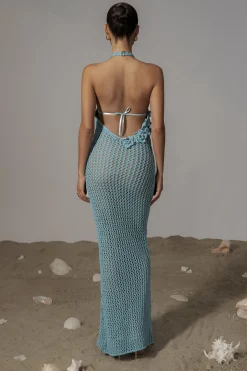 Aqua Paradise Crochet Maxi Dress*JLUXLABEL Fashion