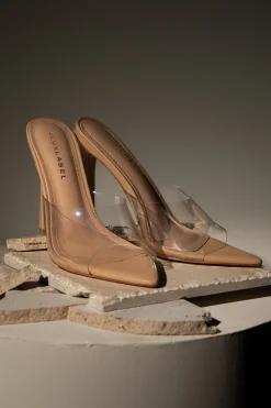 Beige Adora Clear Strap Heel*JLUXLABEL Sale
