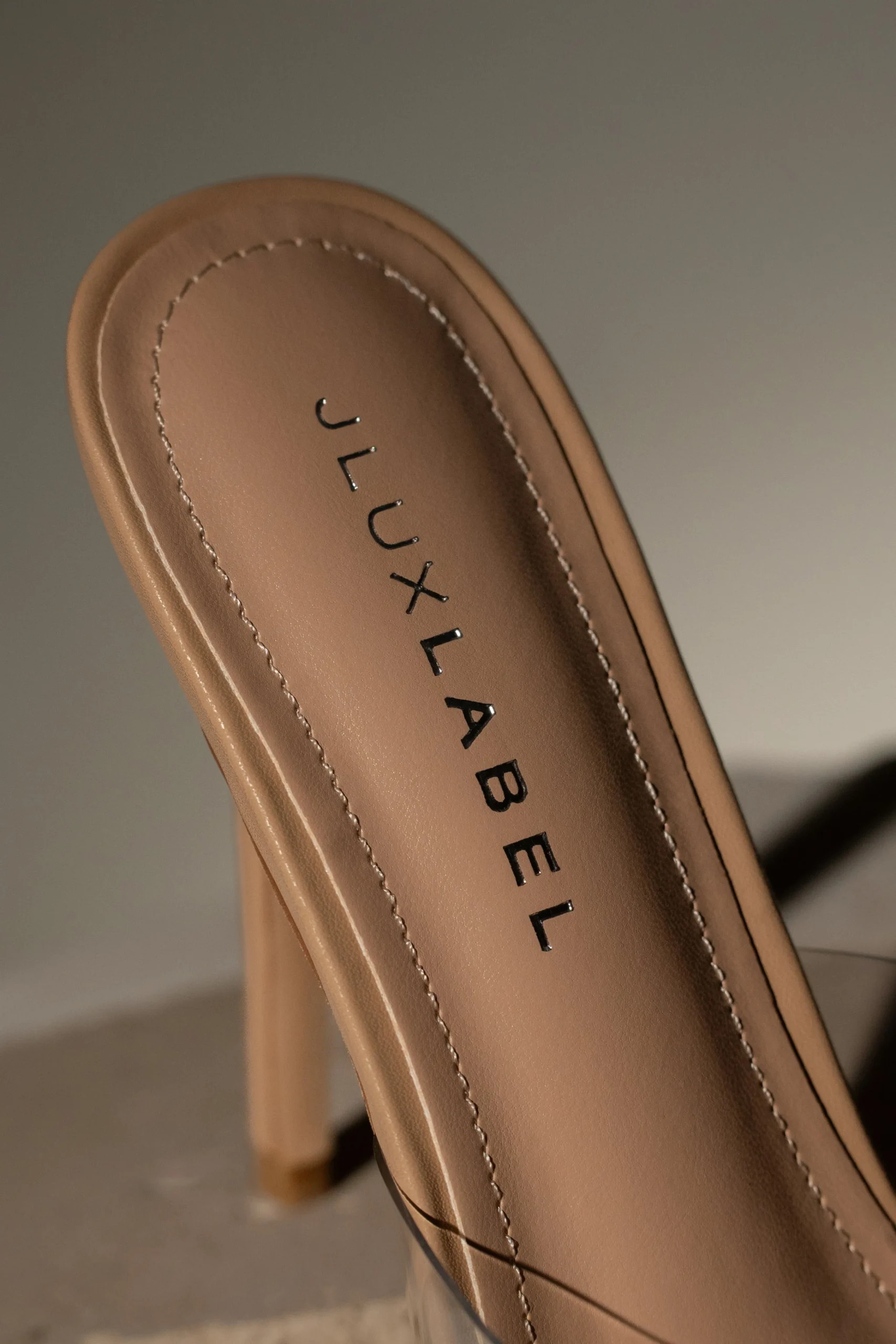 Beige Adora Clear Strap Heel*JLUXLABEL Sale