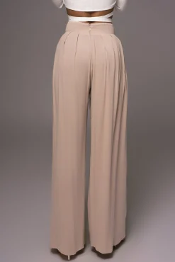 Beige After Sunset Pleated Pants*JLUXLABEL Sale