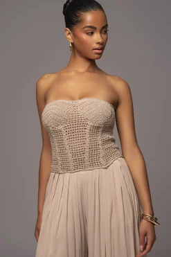 Beige After Sunset Pleated Pants*JLUXLABEL Sale