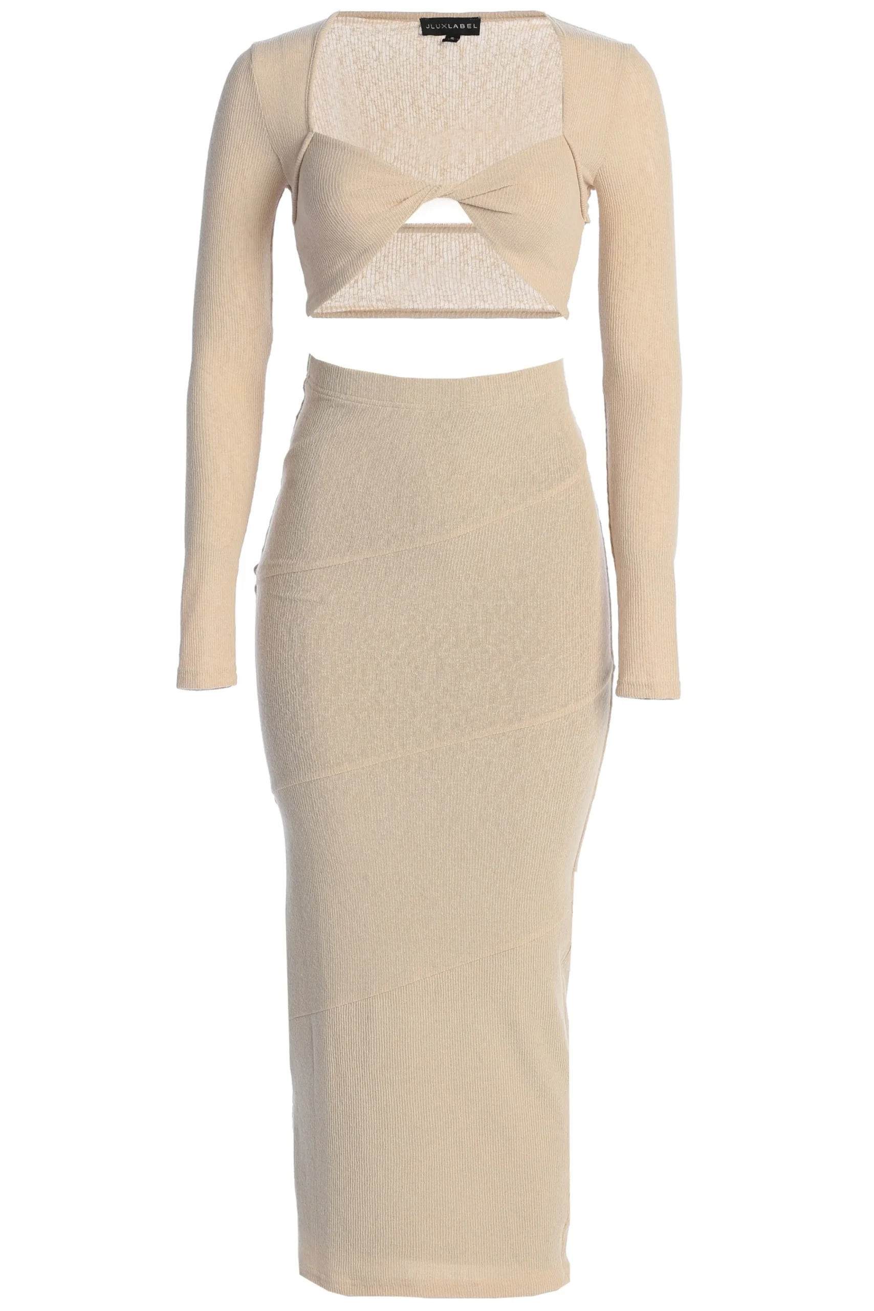 Beige All About You Skirt Set*JLUXLABEL Hot
