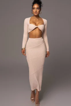 Beige All About You Skirt Set*JLUXLABEL Hot