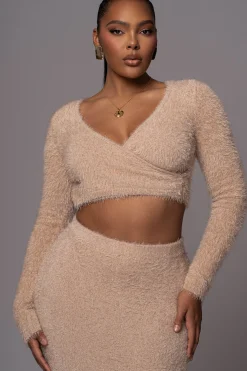 Beige Annette Sweater Knit Skirt Set*JLUXLABEL Outlet