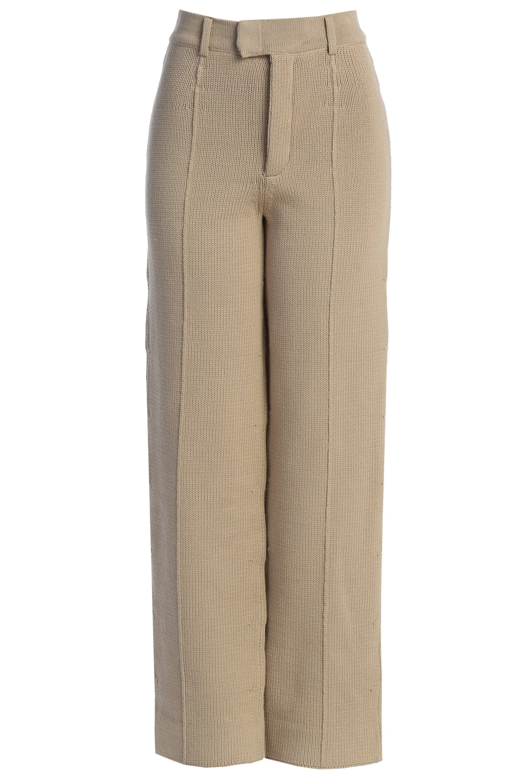 Beige Back In Business Knit Trousers*JLUXLABEL Online