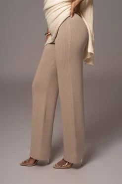 Beige Back In Business Knit Trousers*JLUXLABEL Online