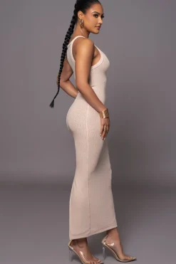 Beige Back To You Maxi Dress*JLUXLABEL New