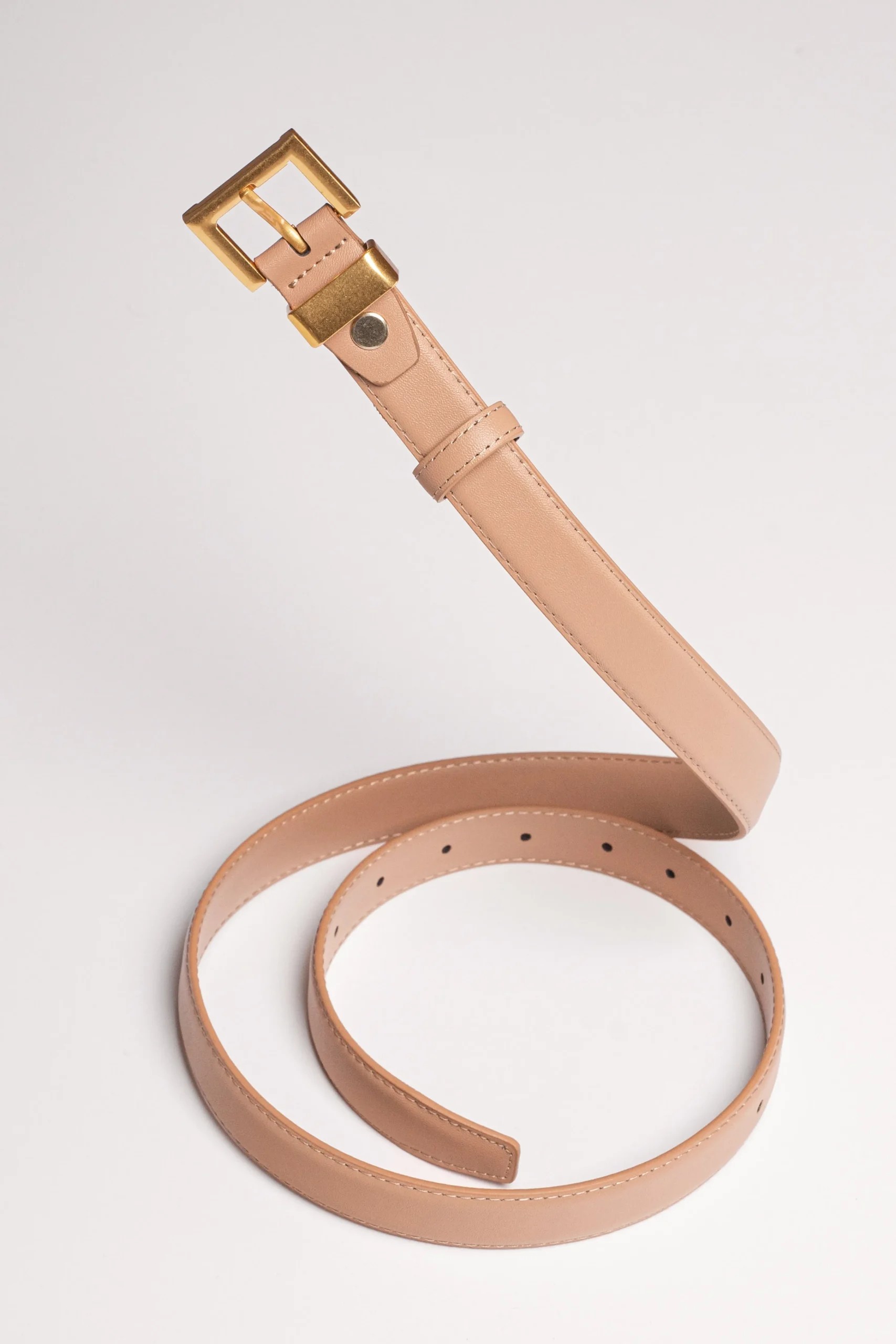 Beige Bonnie Buckle Belt*JLUXLABEL Outlet