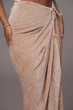 Beige Chosen One Velvet Skirt Set*JLUXLABEL Online