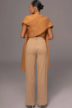 Beige Classic High Rise Trousers*JLUXLABEL Discount