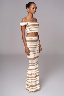 Beige Corazon Ruffle Skirt Set*JLUXLABEL Discount