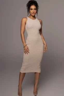 Beige Day To Night Midi Dress*JLUXLABEL Sale