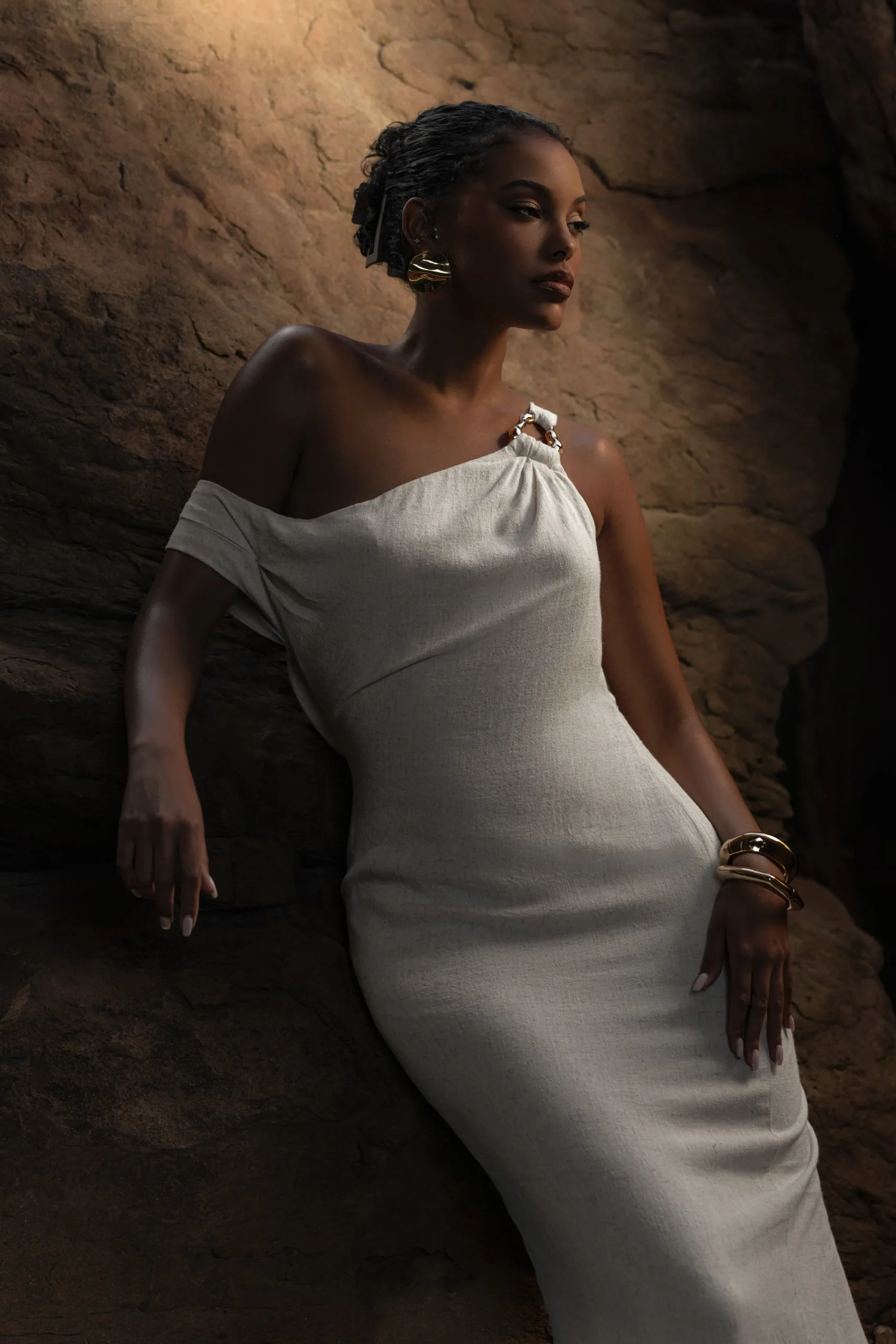 Beige Escape Linen Dress*JLUXLABEL New