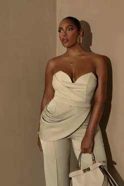 Beige Falling For You Corset*JLUXLABEL Best