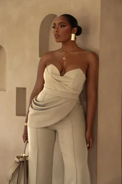 Beige Falling For You Corset*JLUXLABEL Best