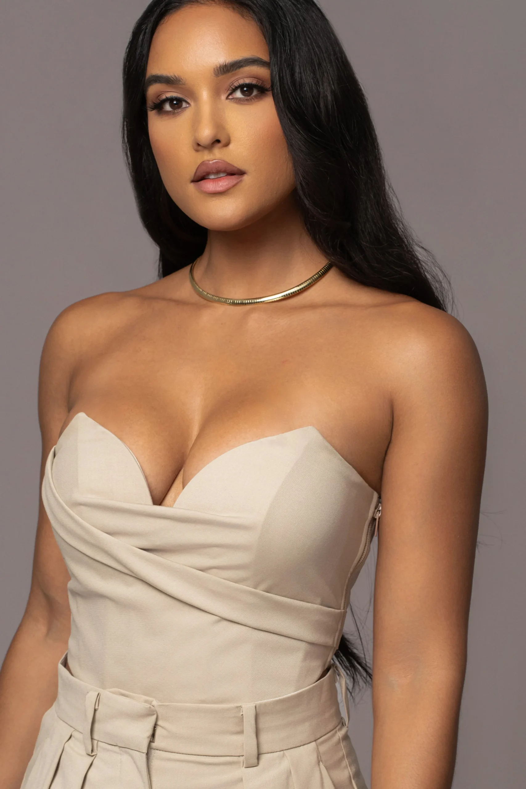 Beige Falling For You Corset*JLUXLABEL Best