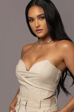 Beige Falling For You Corset*JLUXLABEL Best