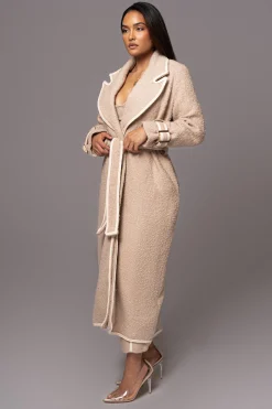 Beige Fit For Success Boucle Coat*JLUXLABEL Discount