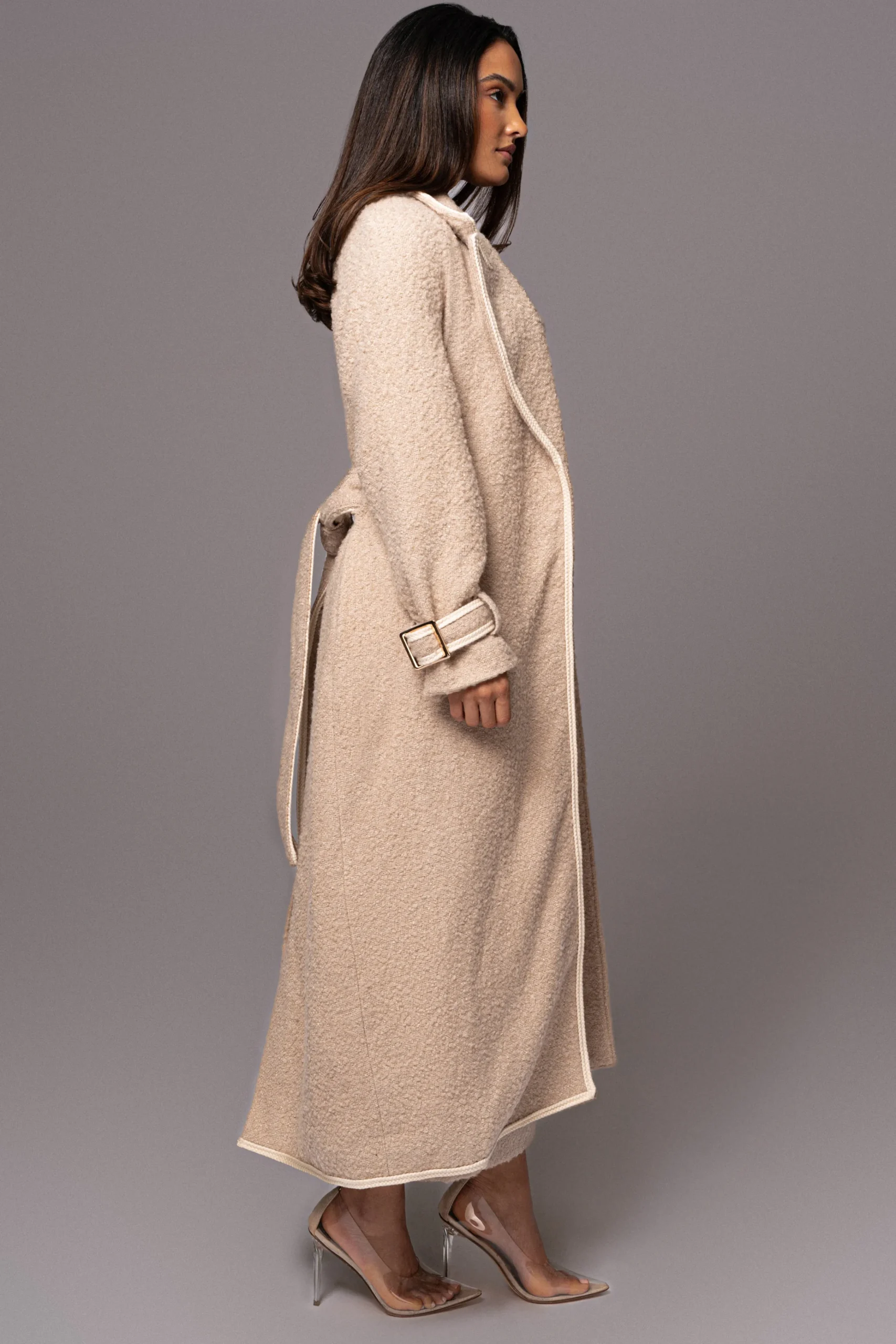 Beige Fit For Success Boucle Coat*JLUXLABEL Discount