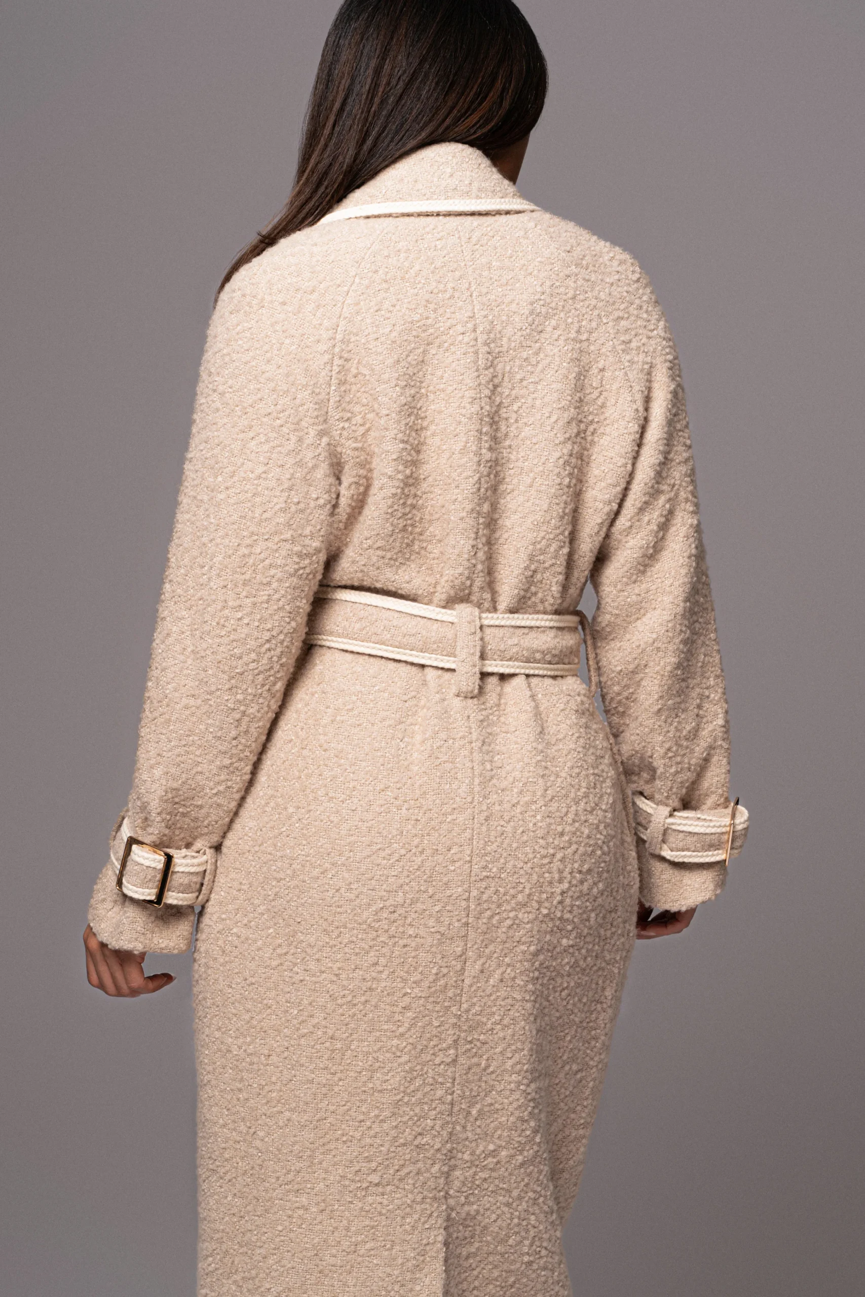 Beige Fit For Success Boucle Coat*JLUXLABEL Discount