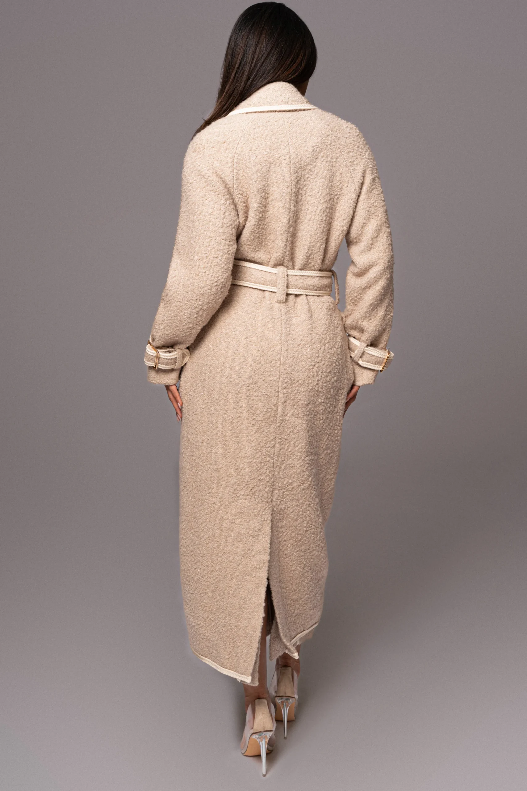 Beige Fit For Success Boucle Coat*JLUXLABEL Discount