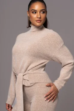 Beige Ivy Sweater Knit Pant Set*JLUXLABEL Clearance