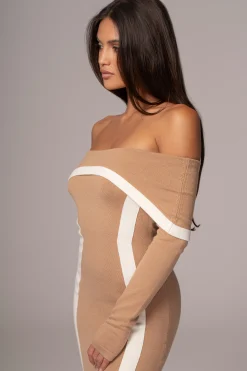 Beige Janet Off Shoulder Maxi Dress*JLUXLABEL Discount