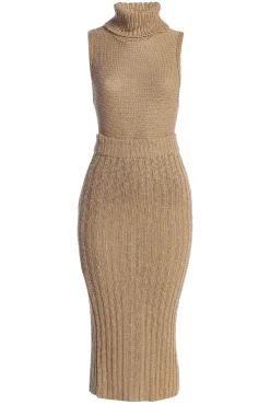 Beige Leida Knit Skirt Set*JLUXLABEL Outlet