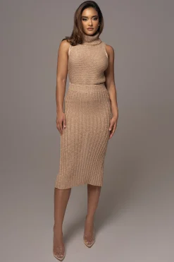 Beige Leida Knit Skirt Set*JLUXLABEL Outlet