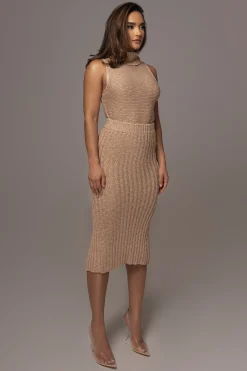 Beige Leida Knit Skirt Set*JLUXLABEL Outlet