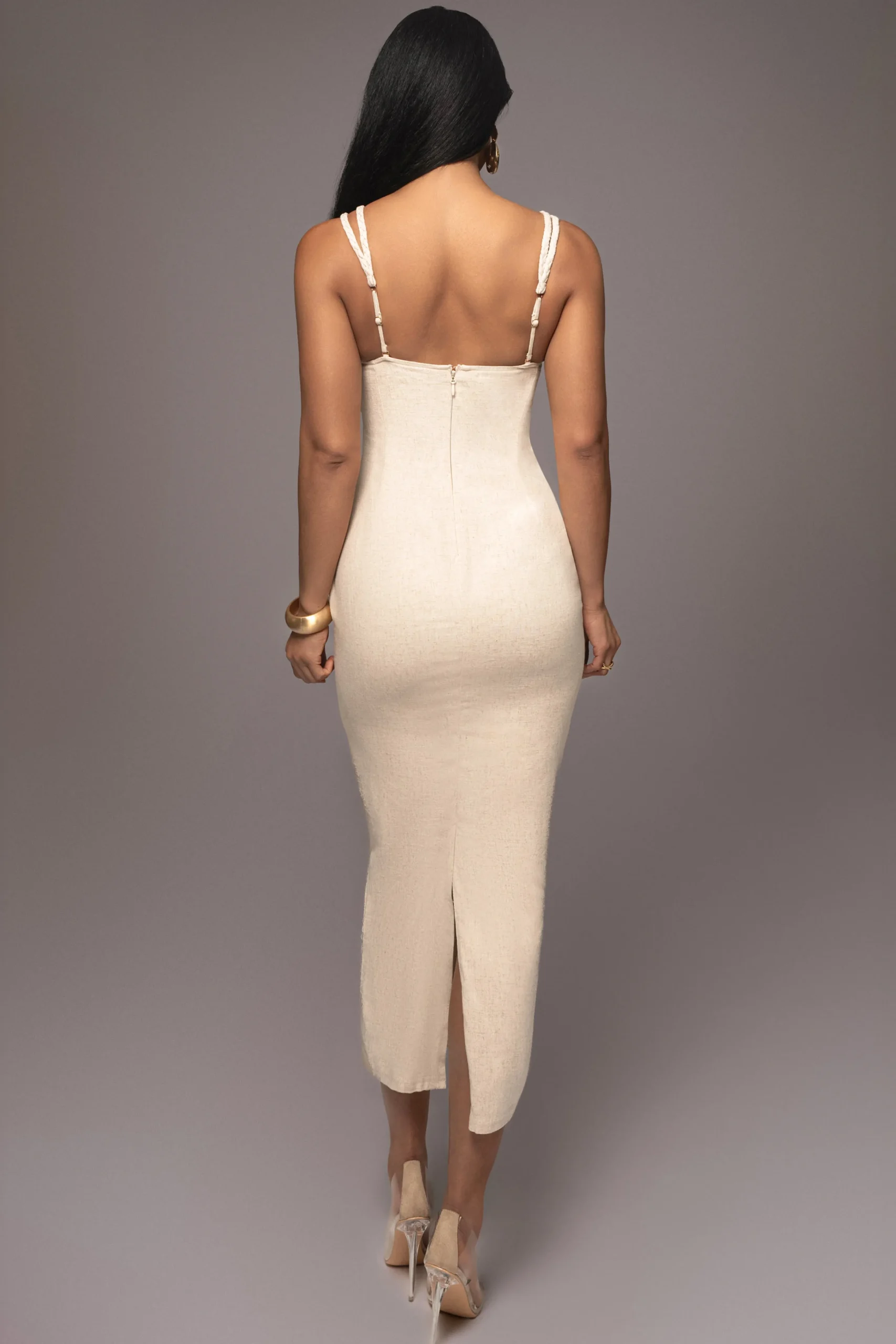 Beige Linen Visions Of You Dress*JLUXLABEL Best