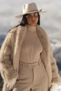 Beige Lori Sheer Knit Bodysuit*JLUXLABEL Fashion