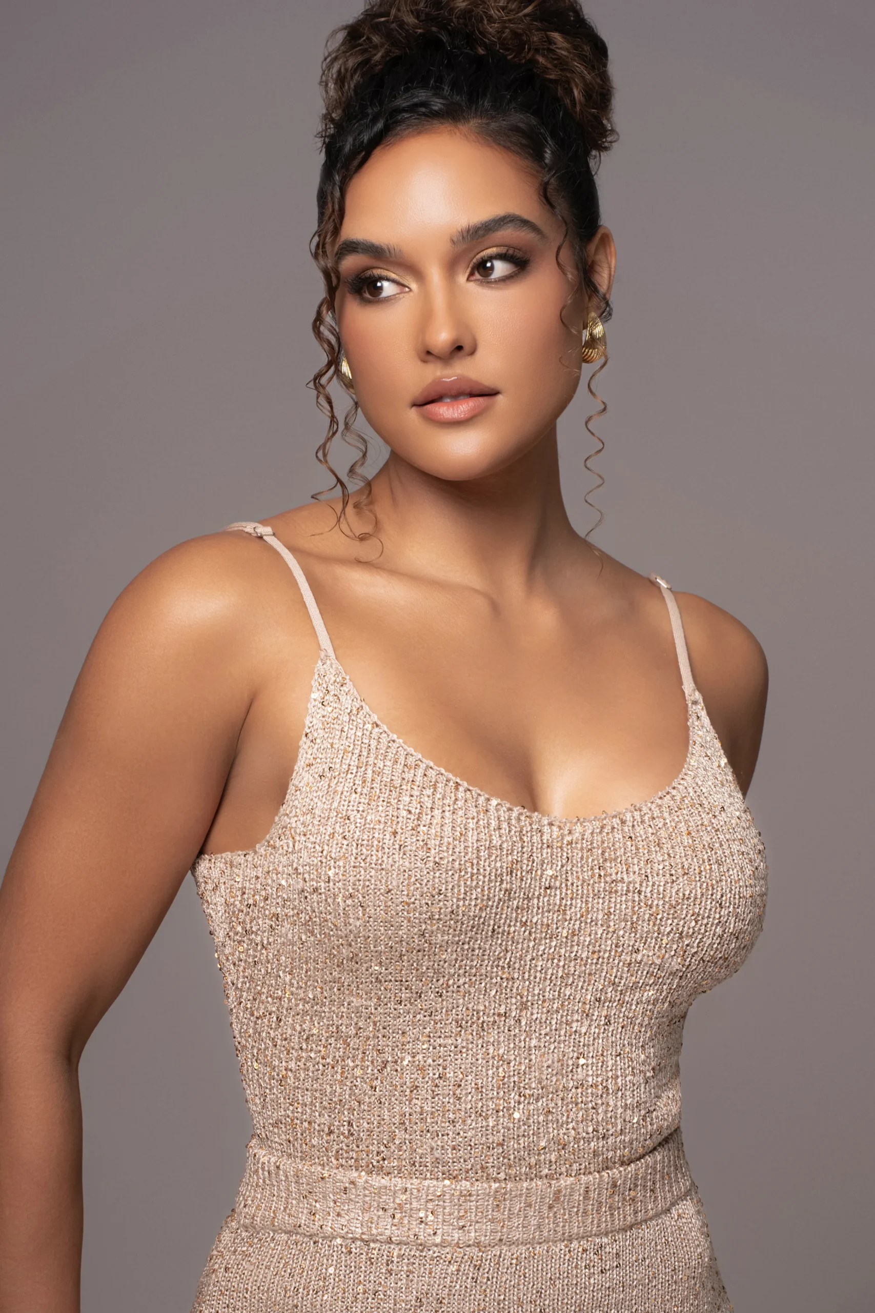 Beige Palace Sequin Skirt Set*JLUXLABEL Best