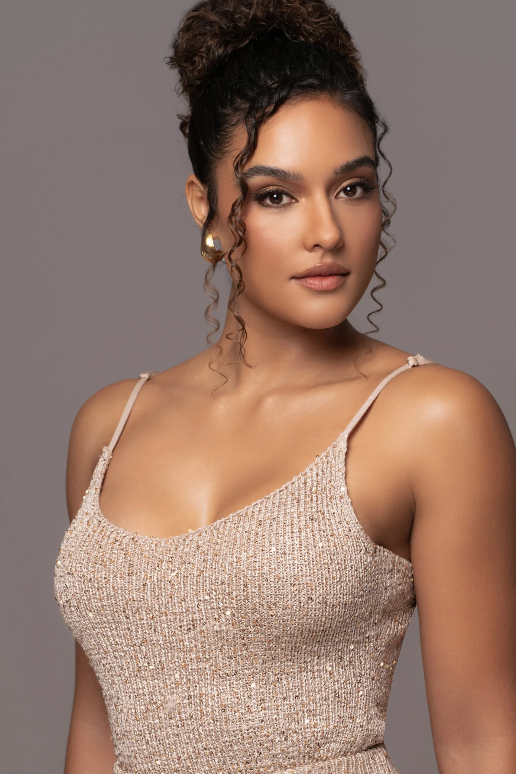 Beige Palace Sequin Skirt Set*JLUXLABEL Best