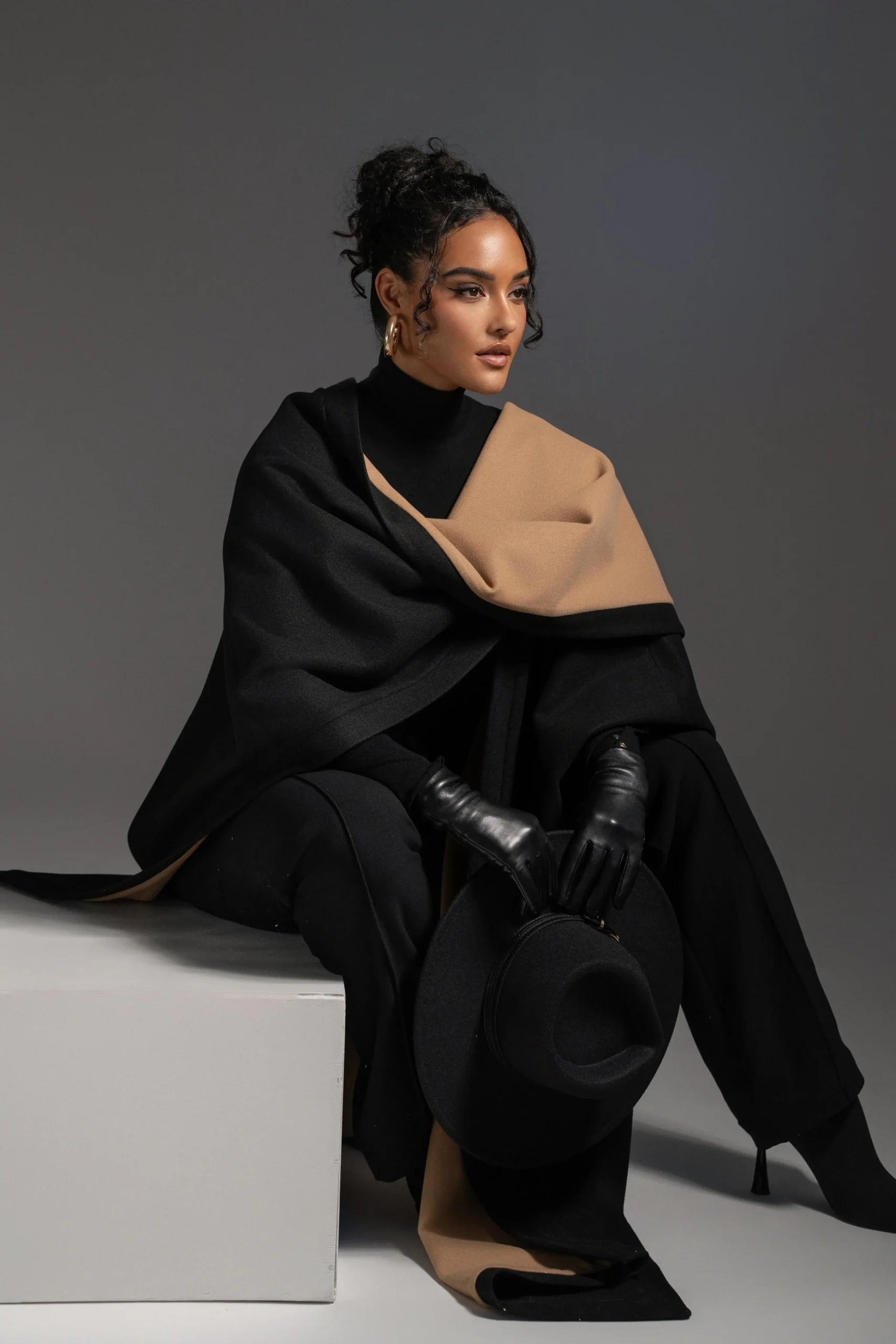 Beige Park City Reversible Shawl*JLUXLABEL Discount