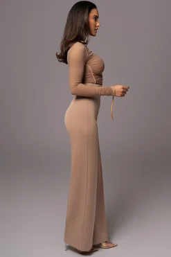 Beige Santiana Turtleneck Top*JLUXLABEL Sale