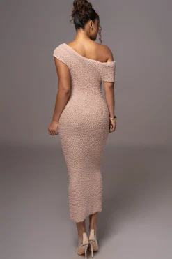 Beige Shayna Knit Maxi Dress*JLUXLABEL New