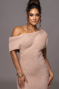 Beige Shayna Knit Maxi Dress*JLUXLABEL New