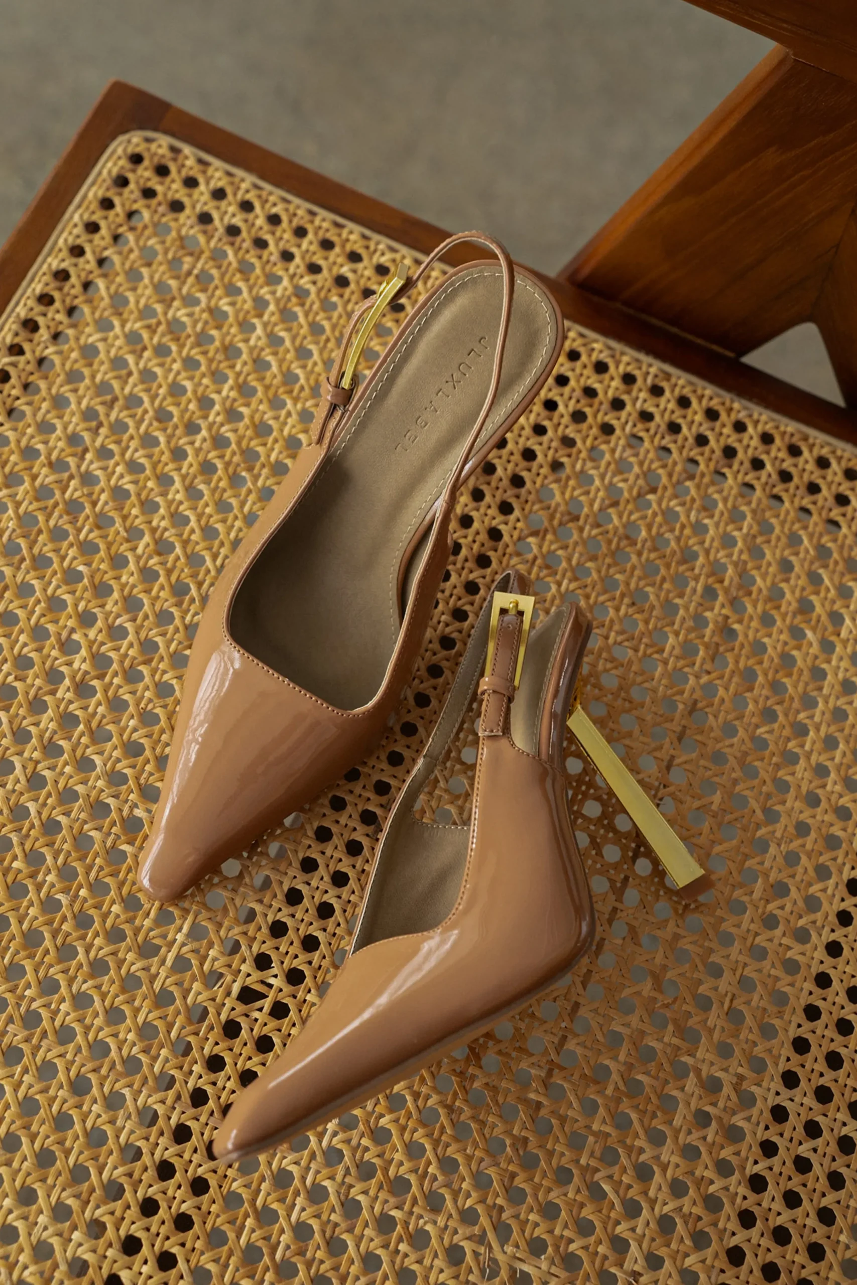 Beige Slingback Pointed Toe Pumps*JLUXLABEL Discount