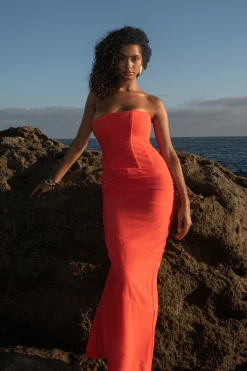 Berry Journey Linen Maxi Dress*JLUXLABEL Hot