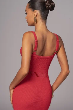 Berry Palm Springs Knit Maxi Dress*JLUXLABEL Fashion