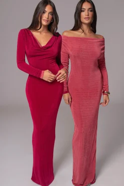 Berry/Mauve Ashton Reversible Maxi Dress*JLUXLABEL Sale