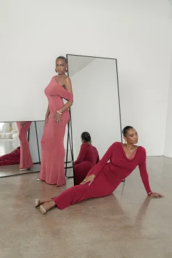 Berry/Mauve Ashton Reversible Maxi Dress*JLUXLABEL Sale