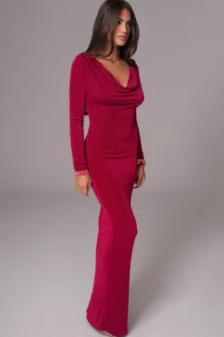 Berry/Mauve Ashton Reversible Maxi Dress*JLUXLABEL Sale