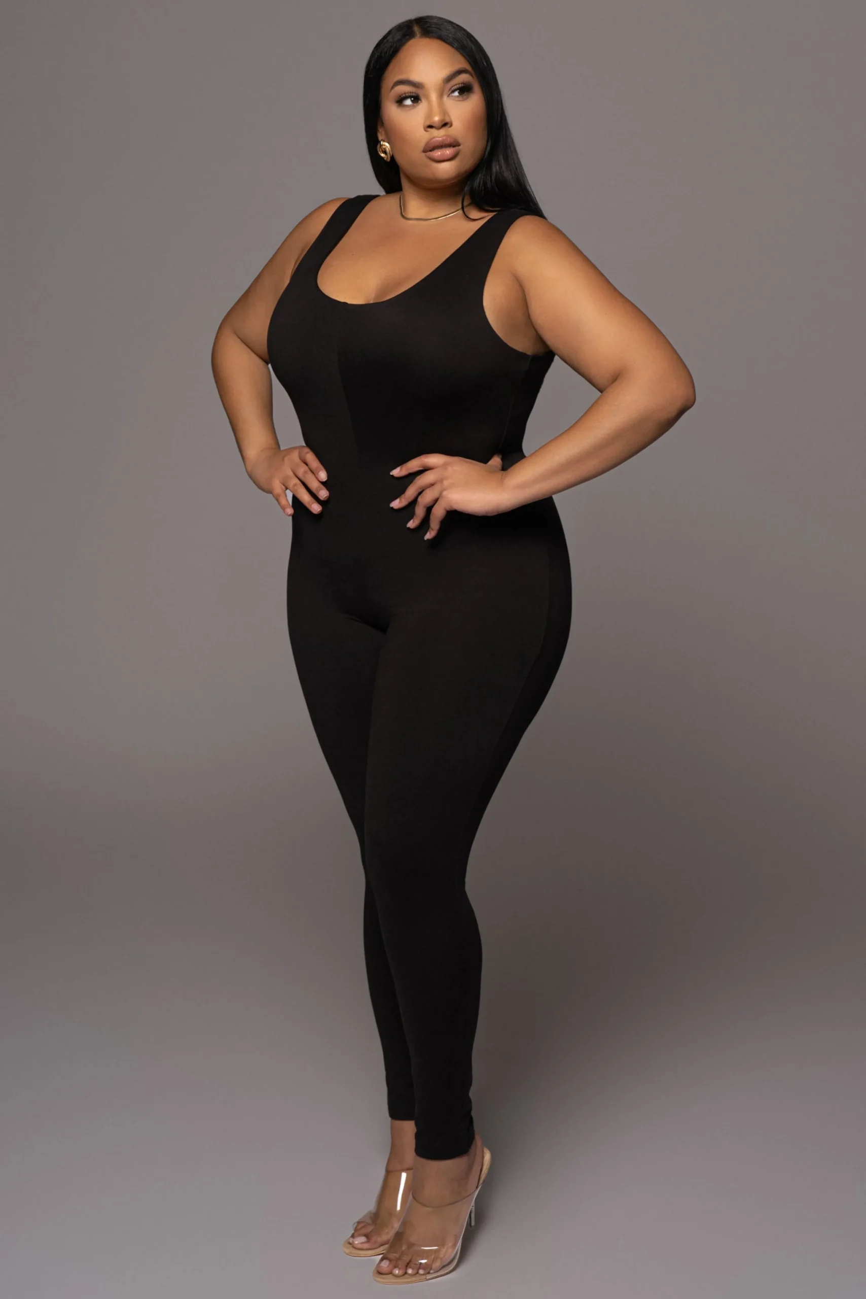 Black Alo Double Layer Jumpsuit*JLUXLABEL Outlet